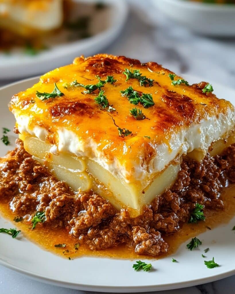 Hobo Casserole with Ground Beef and Cheddar Recipe