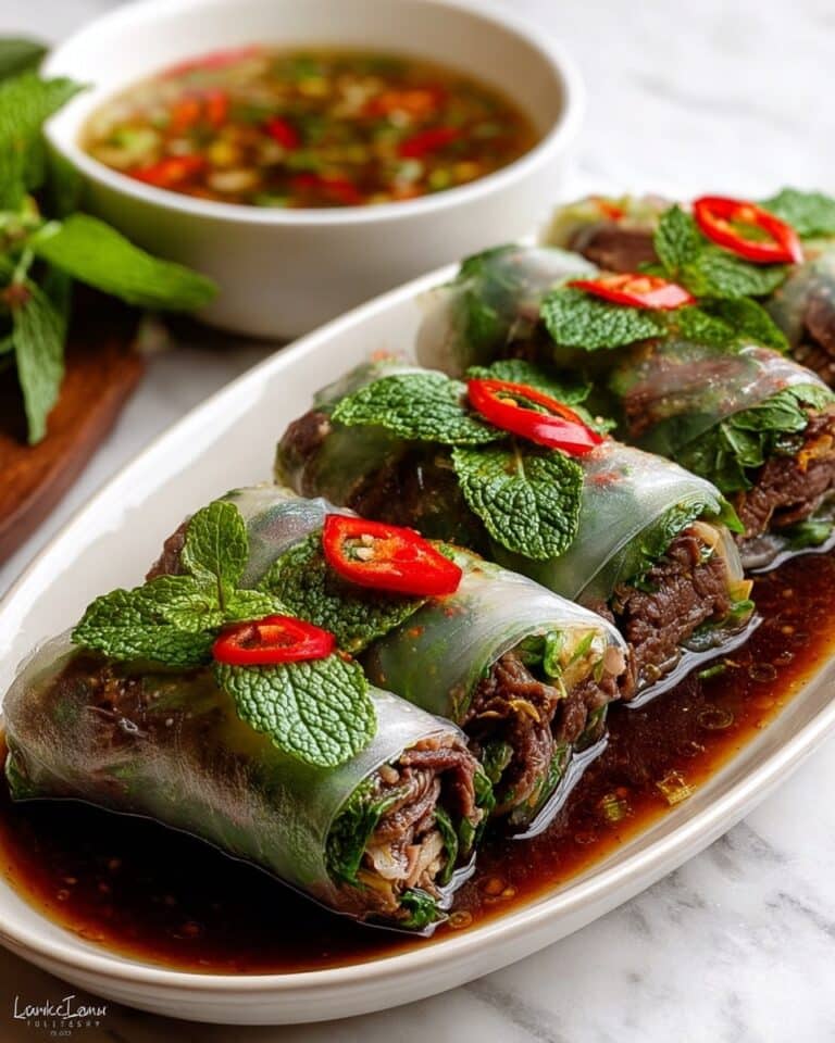 Thai Basil Beef Rolls Recipe