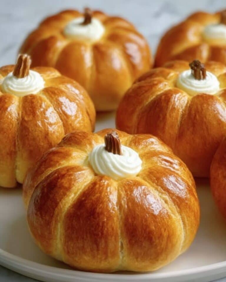 Crescent Pumpkins with Cream Cheese and Pumpkin Pie Filling Recipe