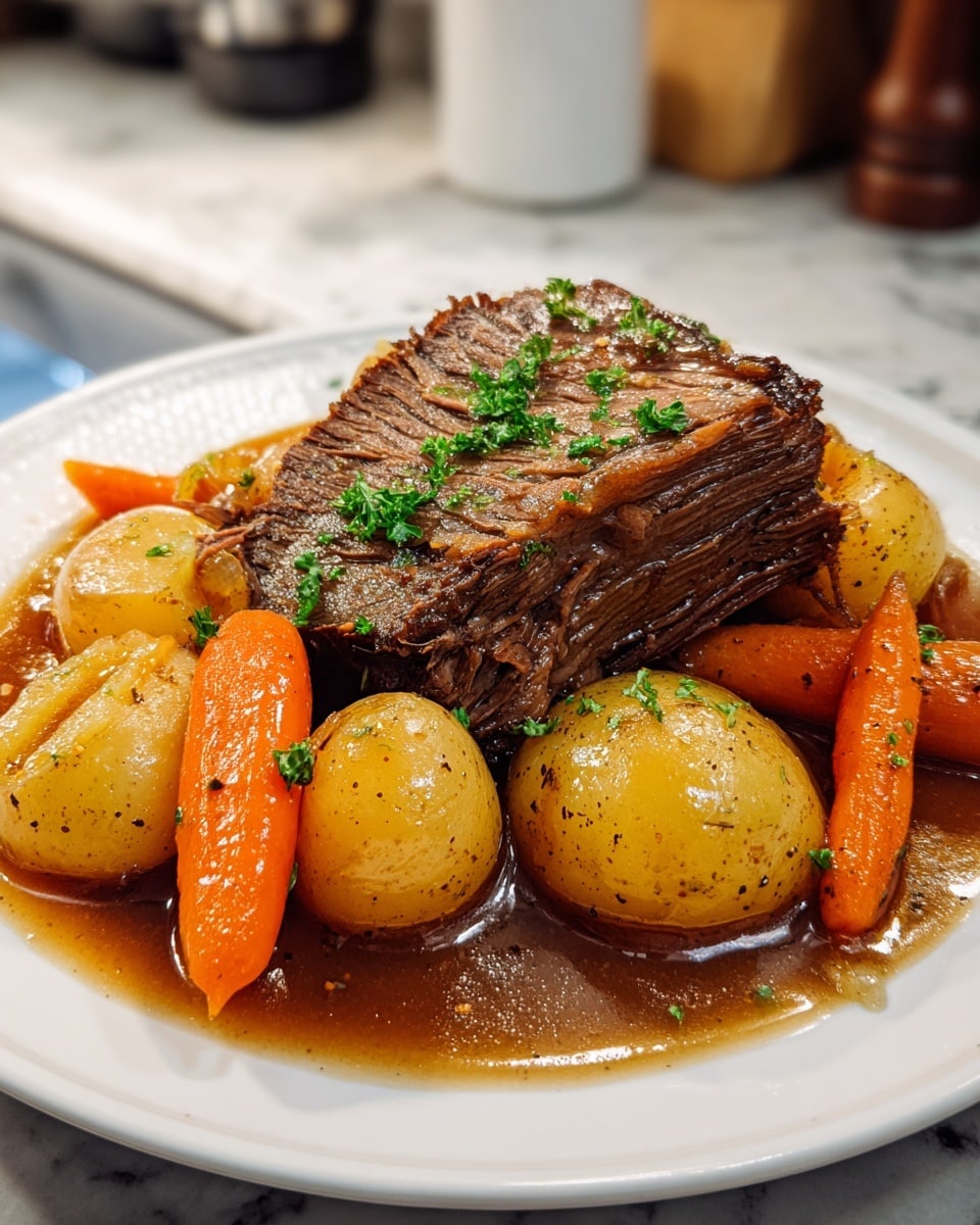 Pot Roast Slow Cooker Fast & Easy Recipe