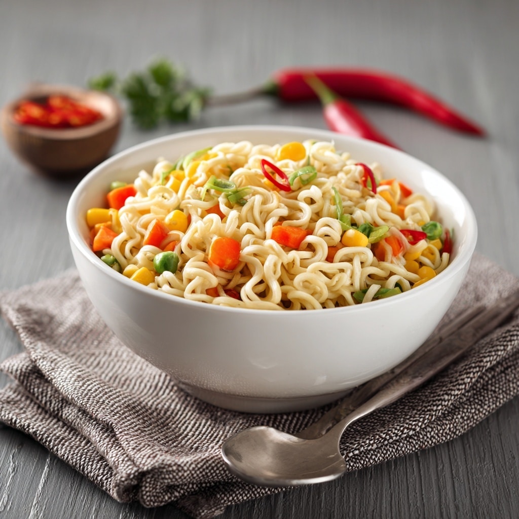 Crunchy Ramen Noodle Salad with Cabbage and Sesame Dressing Recipe - Recipe Image