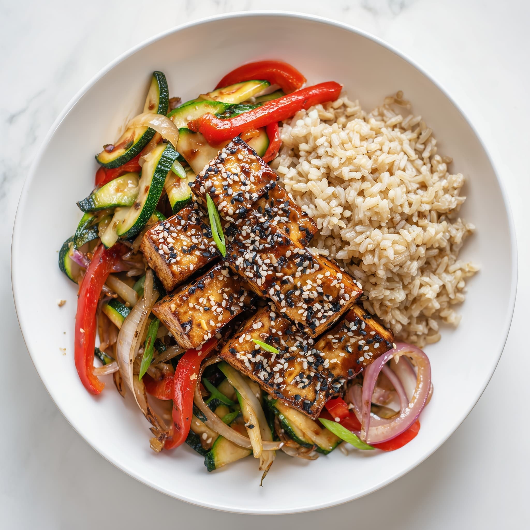 Roasted Teriyaki Veg Bowl Recipe - Recipe Image
