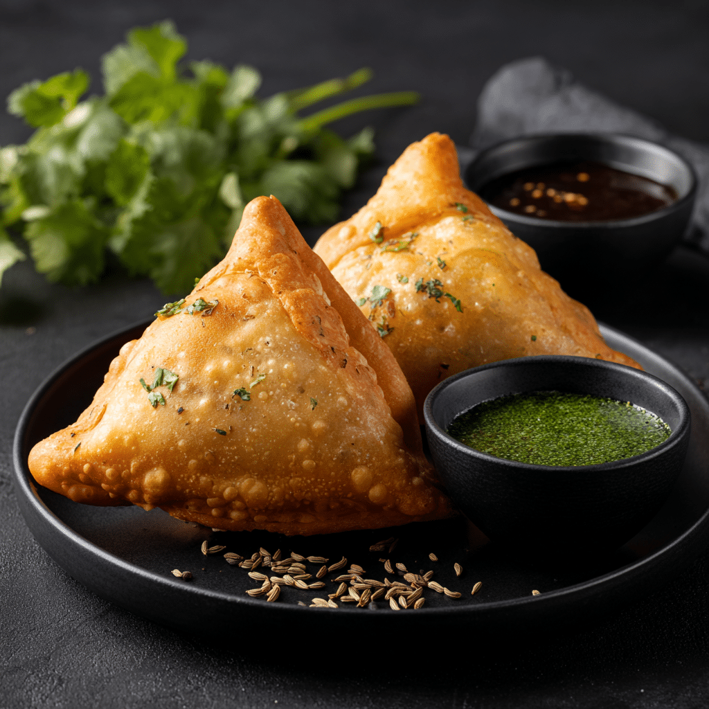 Golden Crispy Vegetable Samosas Recipe - Recipe Image