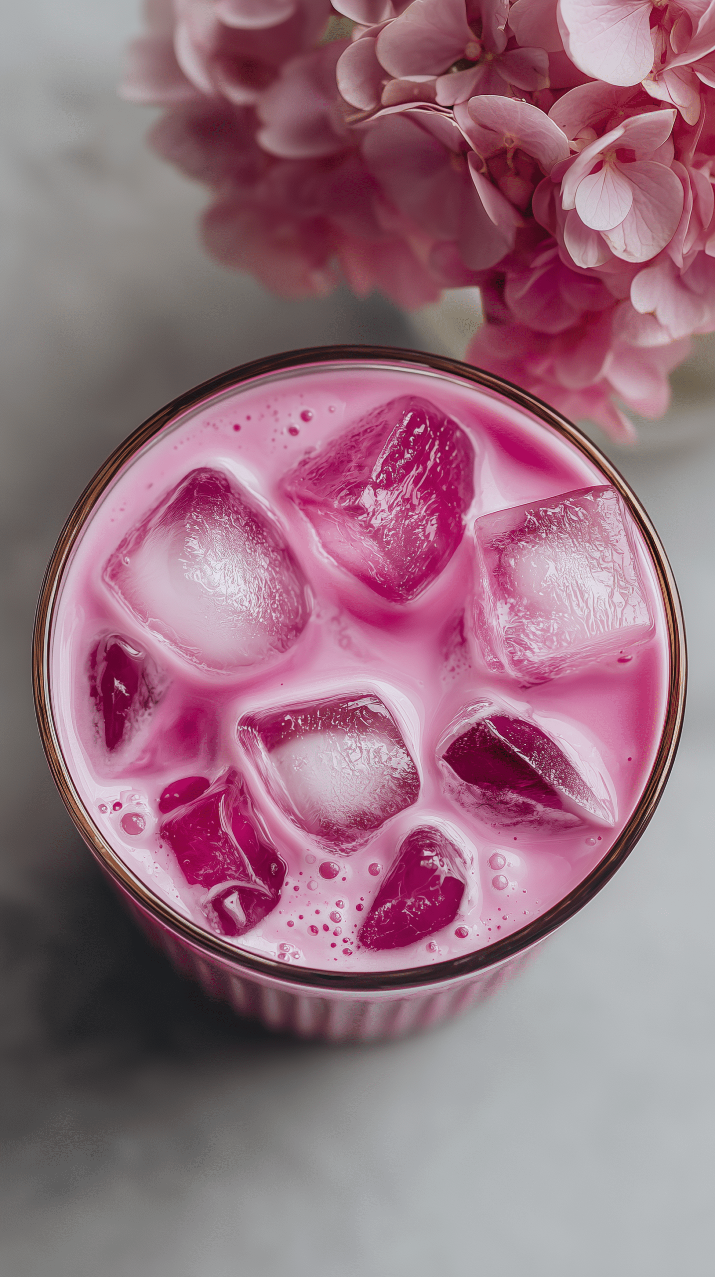 Vanilla Raspberry Iced Latte Recipe - Recipe Image
