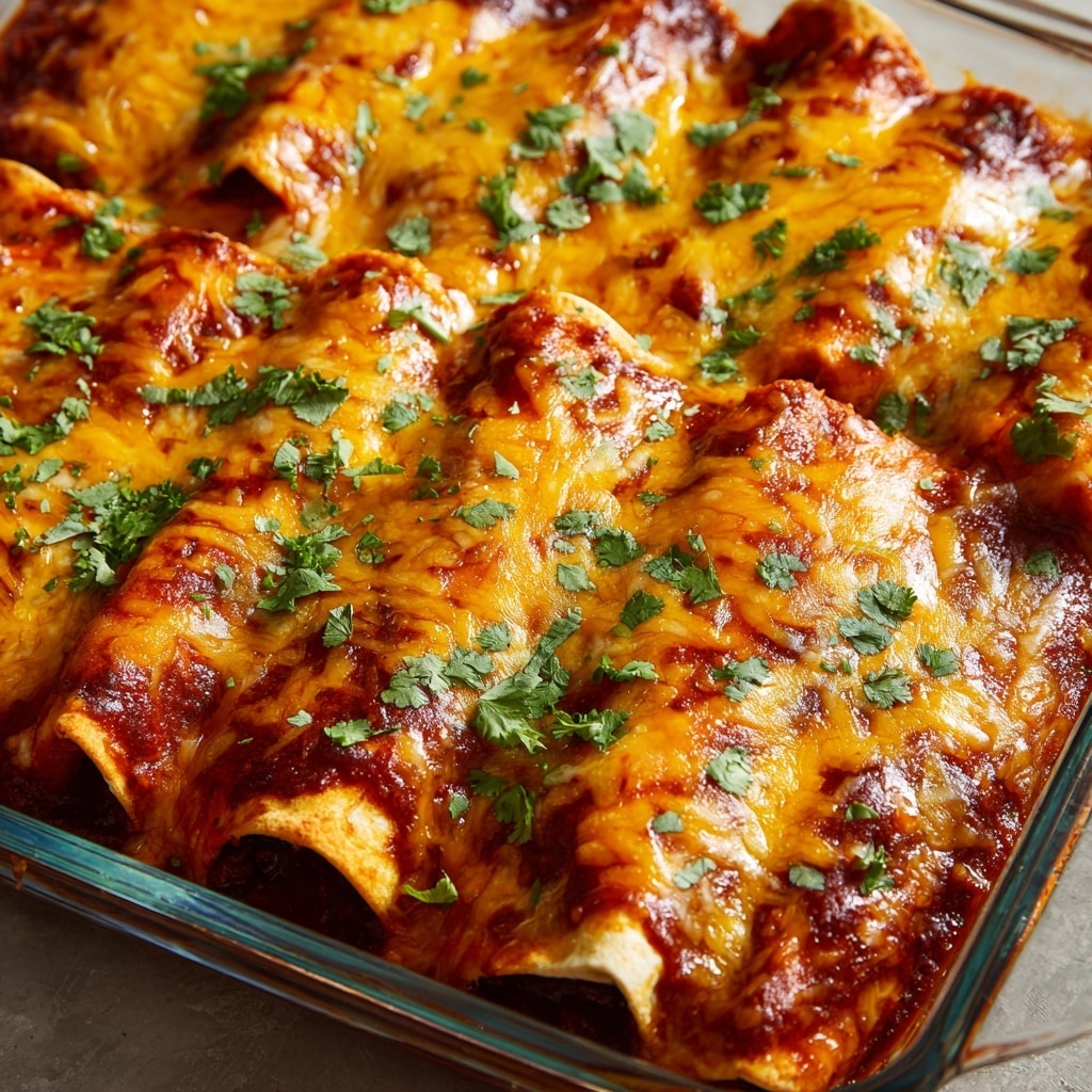 Queso Chicken Enchiladas Bake Recipe - Recipe Image