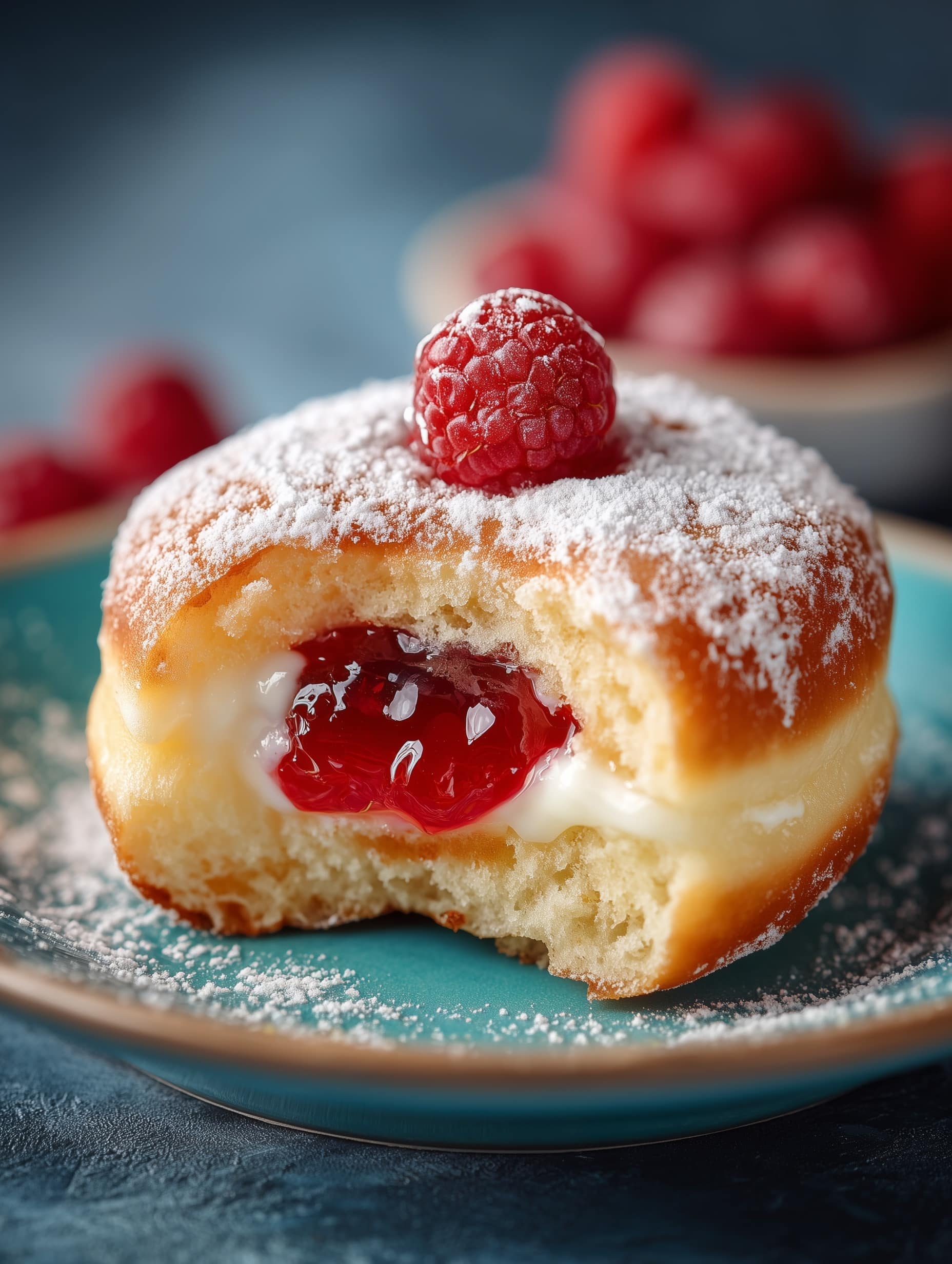 Raspberry Croissant Sourdough Donuts Recipe