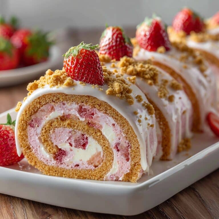 Strawberry Cinnamon Rolls with Cream Cheese Glaze Recipe