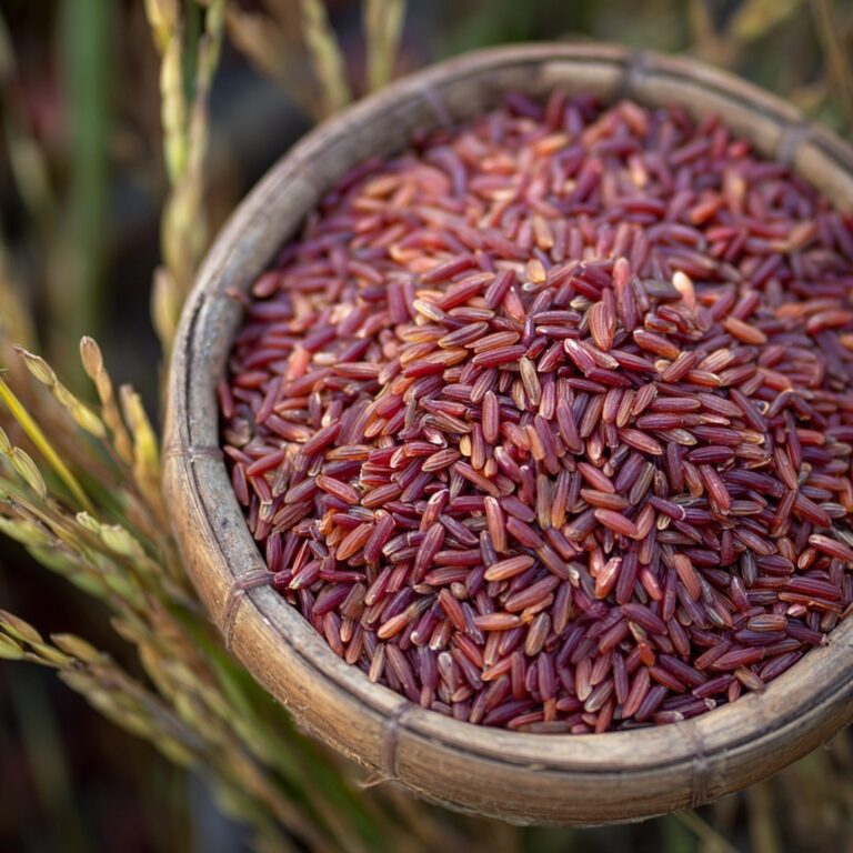 Purple Rice with Sautéed Cabbage and Green Onion Recipe