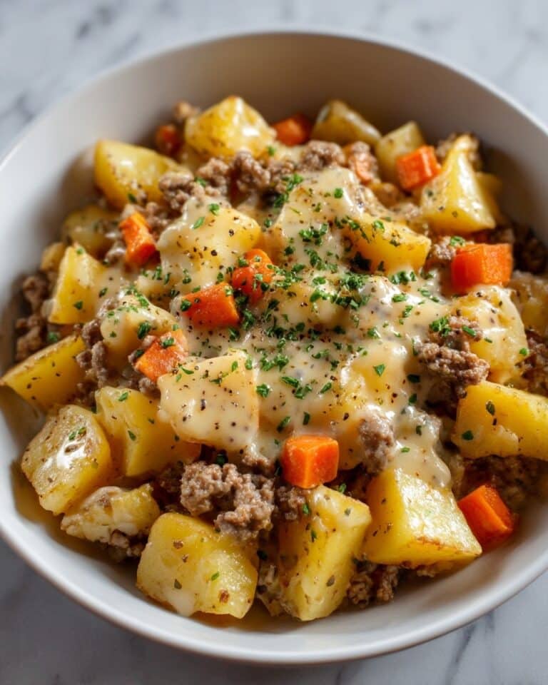 Creamy One-Pan Beef and Potato Skillet Recipe