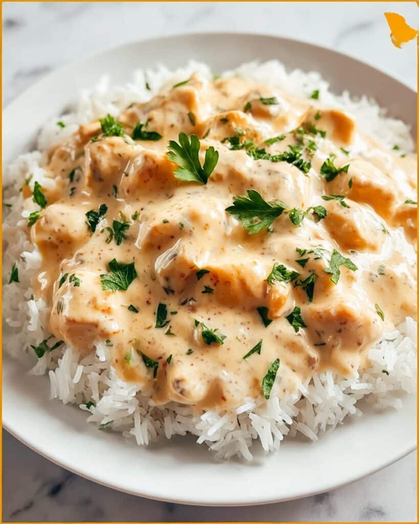 Creamy Smothered Chicken and Rice Recipe