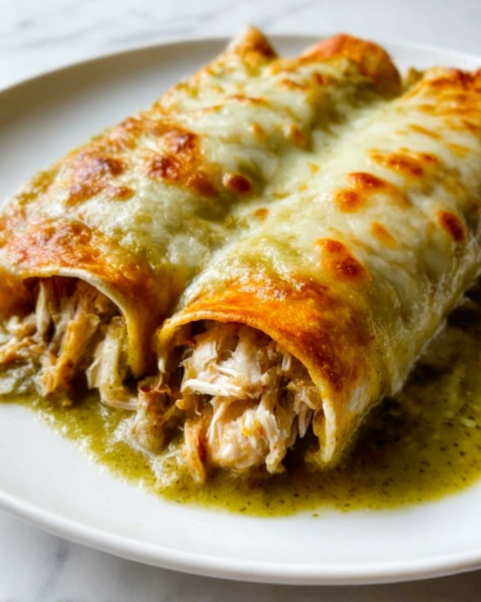 20-Minute Green Chile Chicken Enchiladas Recipe