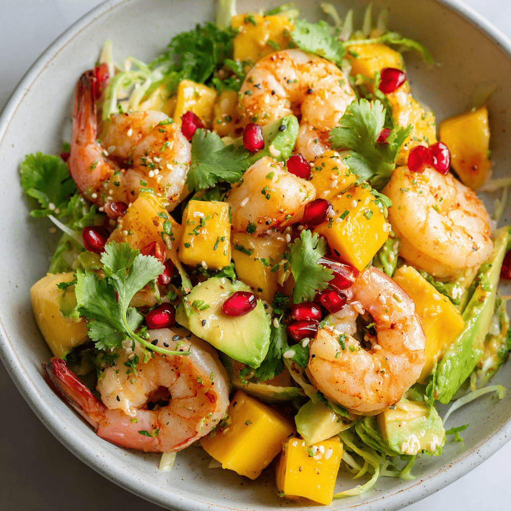 Shrimp Salad with Sesame-Ginger Dressing Recipe - Recipe Image