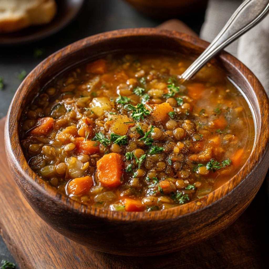 Spicy Miso Lentil Soup Recipe