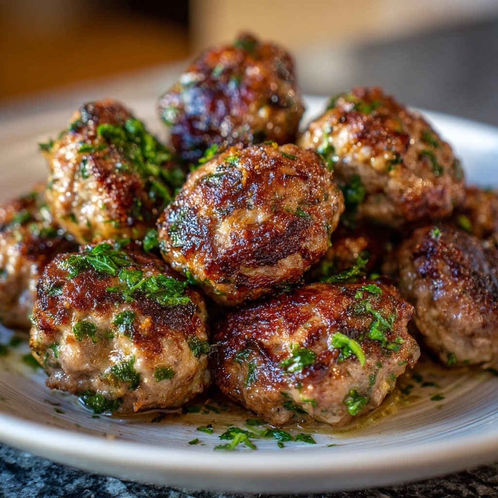 Pomegranate-Glazed Lamb Meatballs Recipe - Recipe Image
