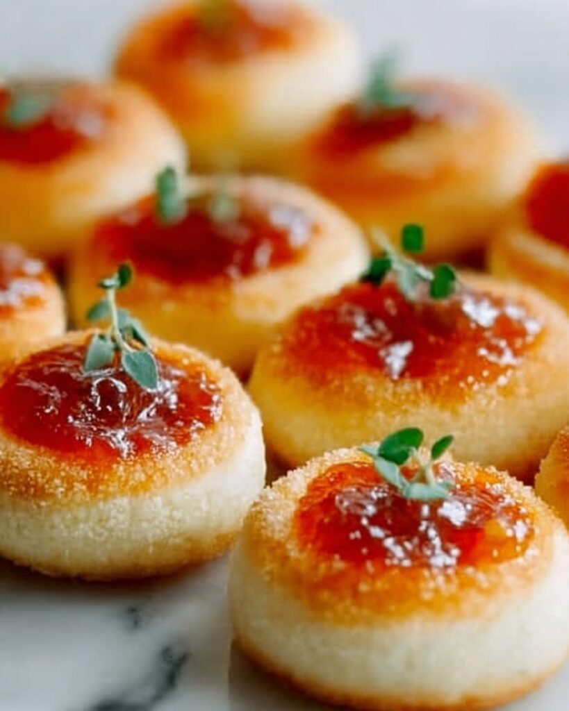 Cheesy Thumbprint Appetizers with Spicy Pepper Jelly Recipe