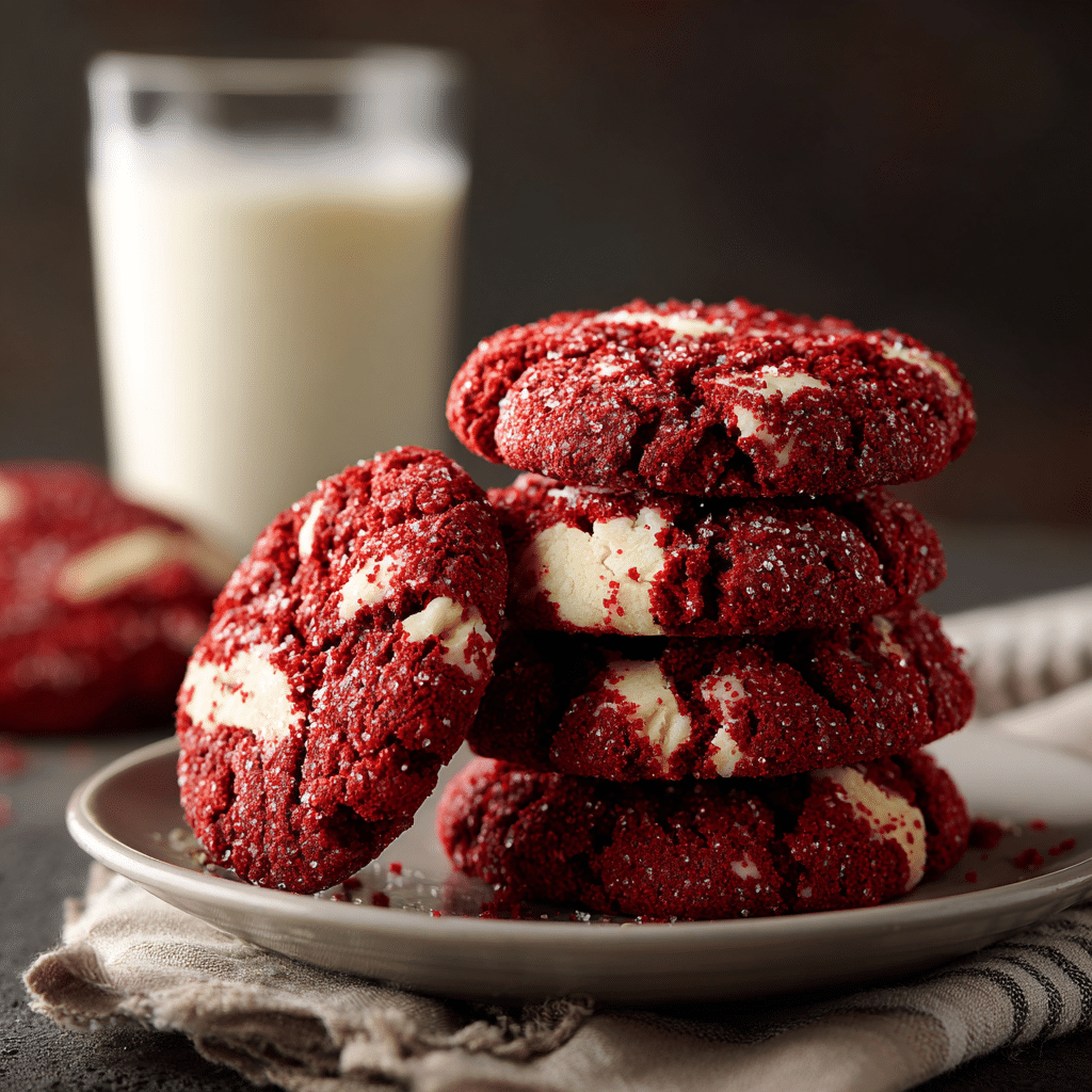 Red Velvet Cake Mix Cookies Recipe - Recipe Image