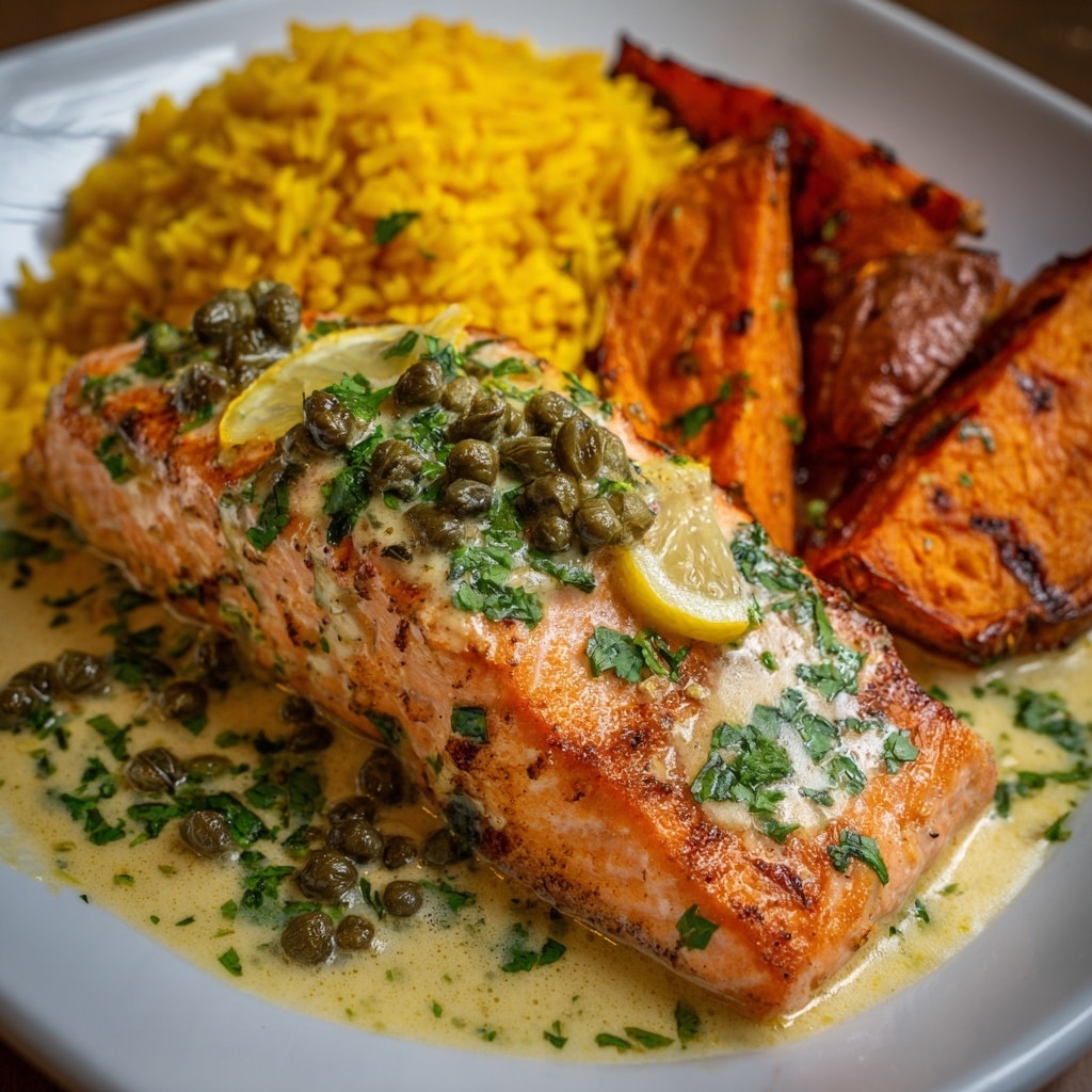 One-Pot Miso-Turmeric Salmon and Coconut Rice Recipe - Recipe Image
