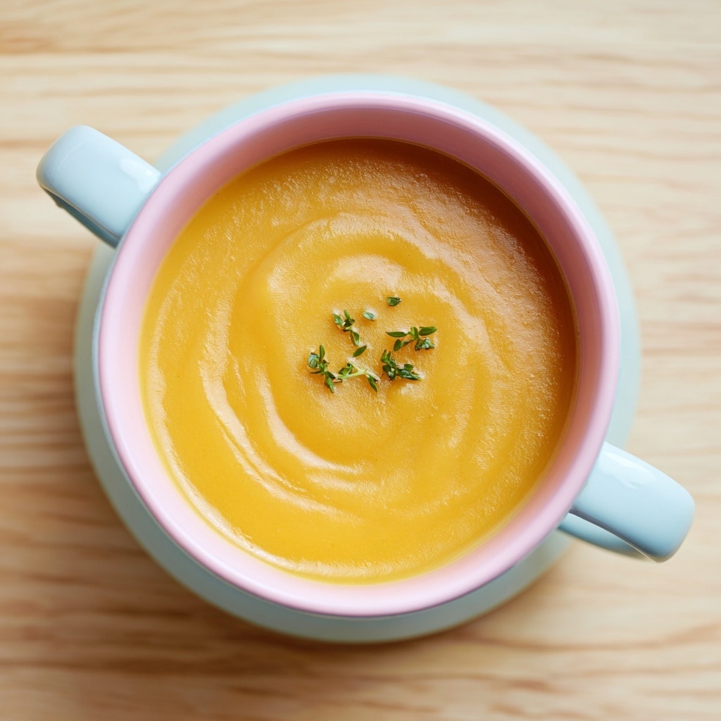 Creamy Carrot Soup with Herb Croutons Recipe