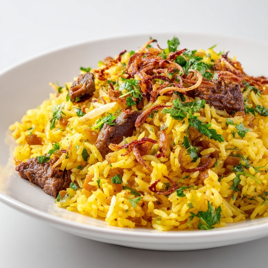 Ground Beef Biryani with Cumin Raita Recipe - Recipe Image
