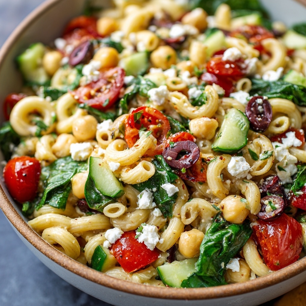 High Protein Cottage Cheese Pasta Salad Recipe - Recipe Image