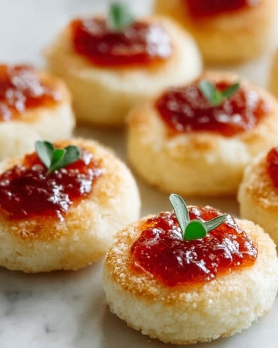 Cheesy Thumbprint Appetizers with Spicy Pepper Jelly Recipe - Recipe Image